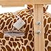 Qaba Kids Plush Rocking Horse-Style Giraffe Theme Chair
