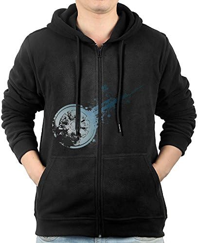 GGDDAA Men's Final Fantasy XIV Game Hiking Vintage Hoodie Hoodies Casual Style XL Black