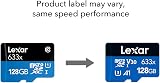 Lexar 128GB microSDXC UHS-I U3 V30 Card w/ SD Adapter 100MB/s for Smartphones view 3