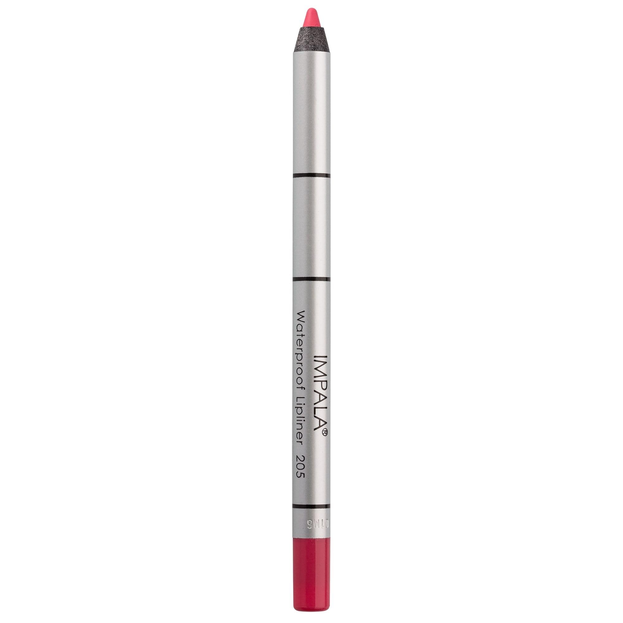 IMPALA | Creamy Waterproof Lip Pencil Dark Pink Color 205 | Permanent Lip Liner | Waterproof Lip Pencil | Long-lasting Lip Liner | Volumizing Effect