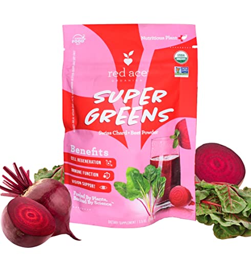 Red Ace Super Greens Beet Powder, Gluten