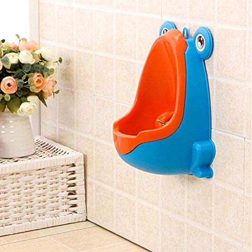 Nicedeal Cute Frog Children Potty Toilet Training Kids Urinal for Boys Pee Trainer Bathroom (Blue) Pet Dog Supplies