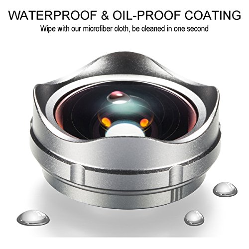 image for YOUMILE Cell Phone Camera Lens 2 in 1 Clip-on Lens Kit 112° Super Wid