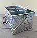 Shabby Chic Hammered Tin Utensil Caddy and Kitchen Organizer