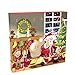 Manaror Christmas Advent Calendar,24 Mochi Cute Squishies Including Santa Different Surprise Every Day,Non-Toxic and Reusable-Great Sensory