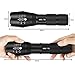 UOTOO LED Tactical Flashlight, Ultra Bright Portable Zoomable Tac Light with 5 Light Modes for Camping, Hiking, Cycling, Emergency
