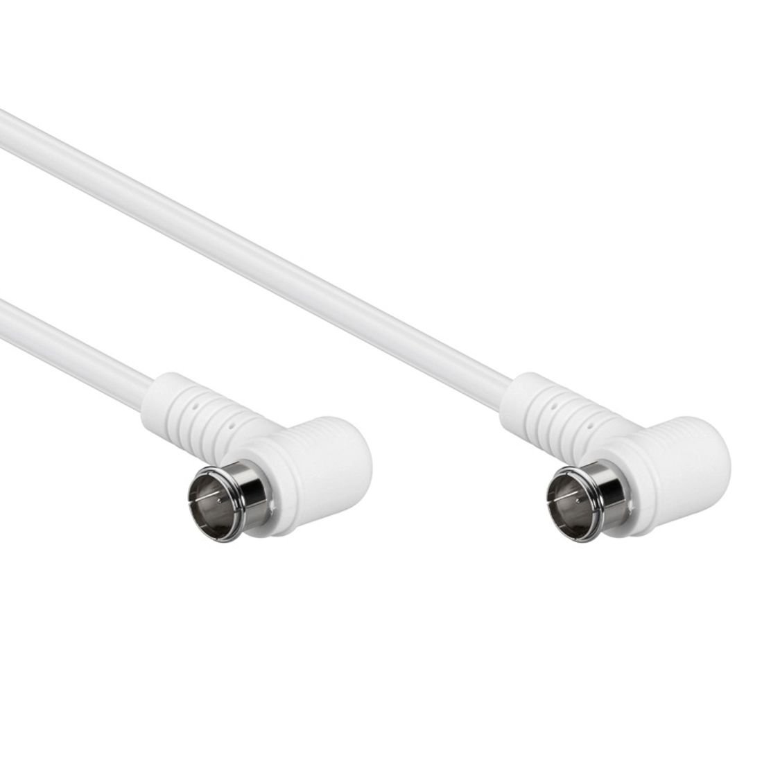 Goobay 67344 Angled SAT antenna cable (80 dB), 2x shielded, 5m