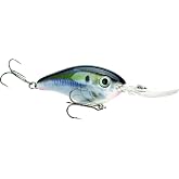 Strike King Pro Model 6XD Fishing Lure, Deep Diving Crankbait, Natural Shad | 1-Ounce