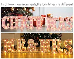Dyingswan Led Light Up Letters, Pink Marquee LED