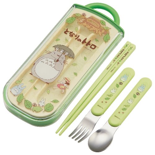 Spoon fork chopsticks trio set My Neighbor Totoro walk - Thumbnail 5