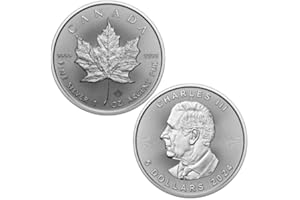 Royal Canadian Mint 2024 1oz Silver Maple Leave King Charles Coin .9999 Silver