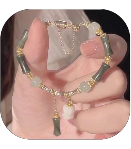 Amazon.com: Ecqizer 天然翡翠玉石生肖属鸡项链鸿运联鸡吊坠