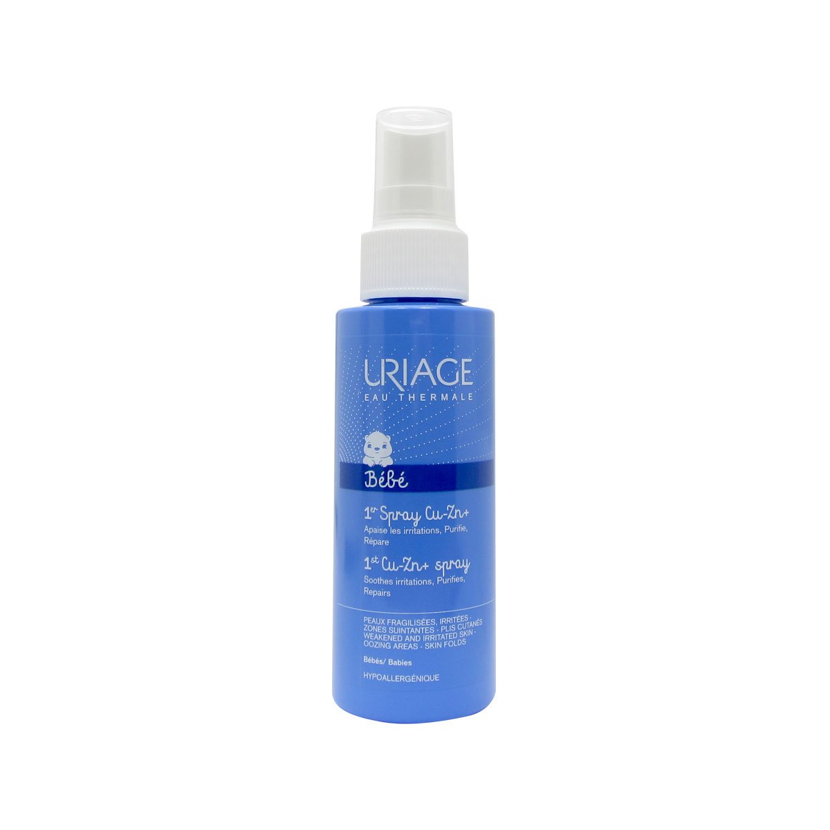 Uriage Cu-Zn+ Soothing Anti-Irritation Spray for Babies, 100 ml, (Pack of 1)