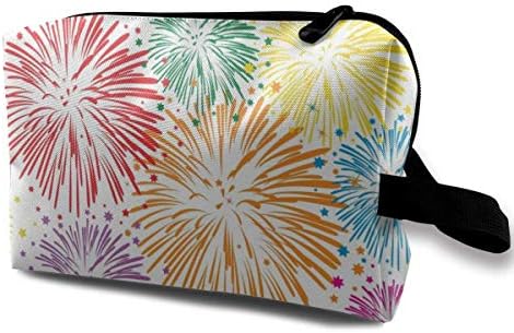 Fuegos Artificiales De Dibujos Animados Bolso De Tocador De Maquillaje De Viaje Pequeno Organizador De Tocador Super Ligero Para Bolsa De Viaje Nocturno Amazon Es Equipaje