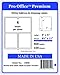 Pro Office Premium 400 Self Adhesive Shipping Labels for Laser Printers and Ink Jet Printers, White, Made in USA, 4 x 5 Inches, Pack of 400