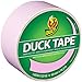 Duck Brand 240976 Color Duck Tape, Baby Pink, 1.88-Inch by 20 Yards, Single Roll