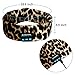Bluetooth Wireless Headband Headsets, LC-dolida Bluetooth Music Sleep Headphones Sports Headbands Built-In Speakers Microphone for Workout, Crossfit, Running, Yoga, Leopard-Brown