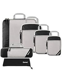 Gonex Compression Packing Cubes, Extensible Storage Mesh Bags Organizers