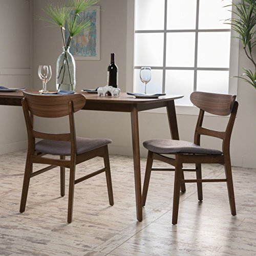 Christopher Knight Home Idalia Dining Chairs, 2Pcs Set, Dark Grey