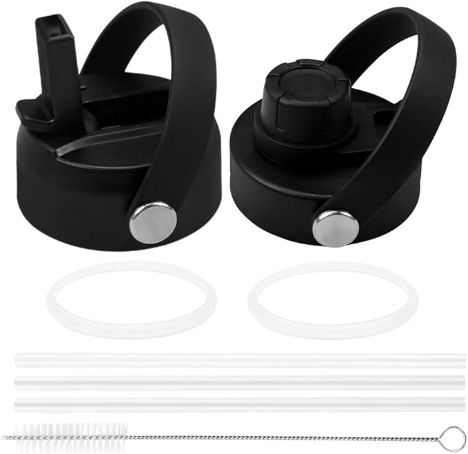Arcoolor Straw Lid for Hydro Flask Wide Mouth Water Bottle