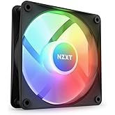 NZXT F120 RGB Core - 120mm Hub Mounted RGB Fan - 8 Individually Controllable LEDs - Semi Transparent Fan Blades - Hydrodynami