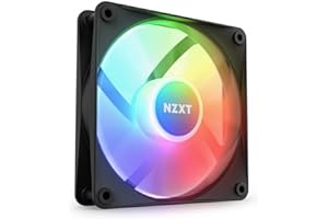 NZXT F120 RGB Core - 120mm Hub-Mounted RGB Fan - 8 Individually-Addressable LEDs - Semi-Translucent Blades - High Static Pressure & Airflow - Quiet Operation PWM Control - CAM Software - Black