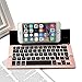 iEGrow Foldable Bluetooth Keyboard, F18 Universal Portable Bluetooth 3.0 Wireless Keyboard with Kickstand Holder for Apple iPad iPhone iOS, Andriod, Windows(Rose Gold)