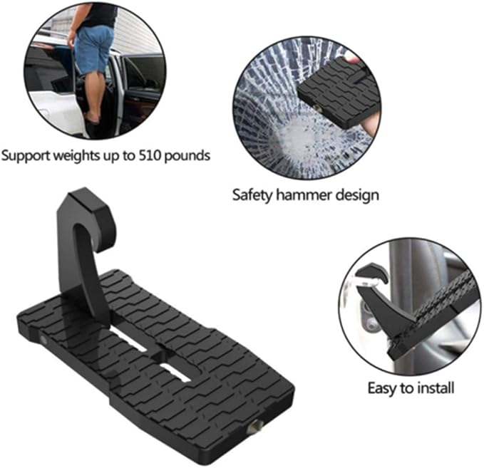 Amazon.es Doorstep Para Coche, Pernos De Escalera Plegables Para Coche, Con Función De Martillo