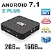 2017 NEW Model Android 7.1 Z PLUS Smart TV BOX 2GB 16GB Amlogic S912 Octa Core 3D 4K H.265 VP9 2.4/5GHz Dual-Band WiFi Media Player with LED Display Gigabit 1000M LAN Ethernet