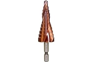 Meichoon Cobalt HSS Step Drill Bit 6-24mm, Multi-Hole Hex Shank Counterbore Drilling Spiral Flute Cutting Enlarge Stainless S