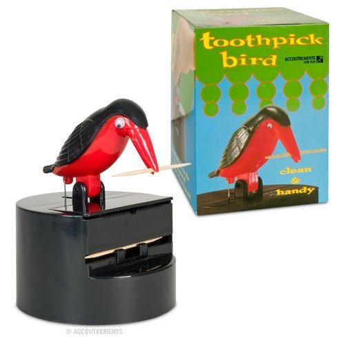 RDJ Toothpick Dispenser (Bird) Color: Red / Black by RDJ
