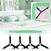 S SEEOOR Bed Sheet Holder Straps, Triangle Mattress Clips, Fitted Sheet Fastener Suspenders Grippers for Bedding Sheets to Hold Sheets in Place(4 Pcs)