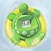 Aquatopia - Baby Bath Thermometer Floating Toy with Digital Audible Alarm, Baby Water Thermometer for Bath Temp, Cute Baby Bath Essentials, Beeps When Too Hot or Too Cold, Trevor Turtle, Green
