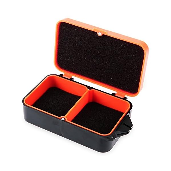 Stylrtop-Earthworm-Bait-Lure-Fishing-Tackle-Box-2-Compartments-with-Wrist-Strap