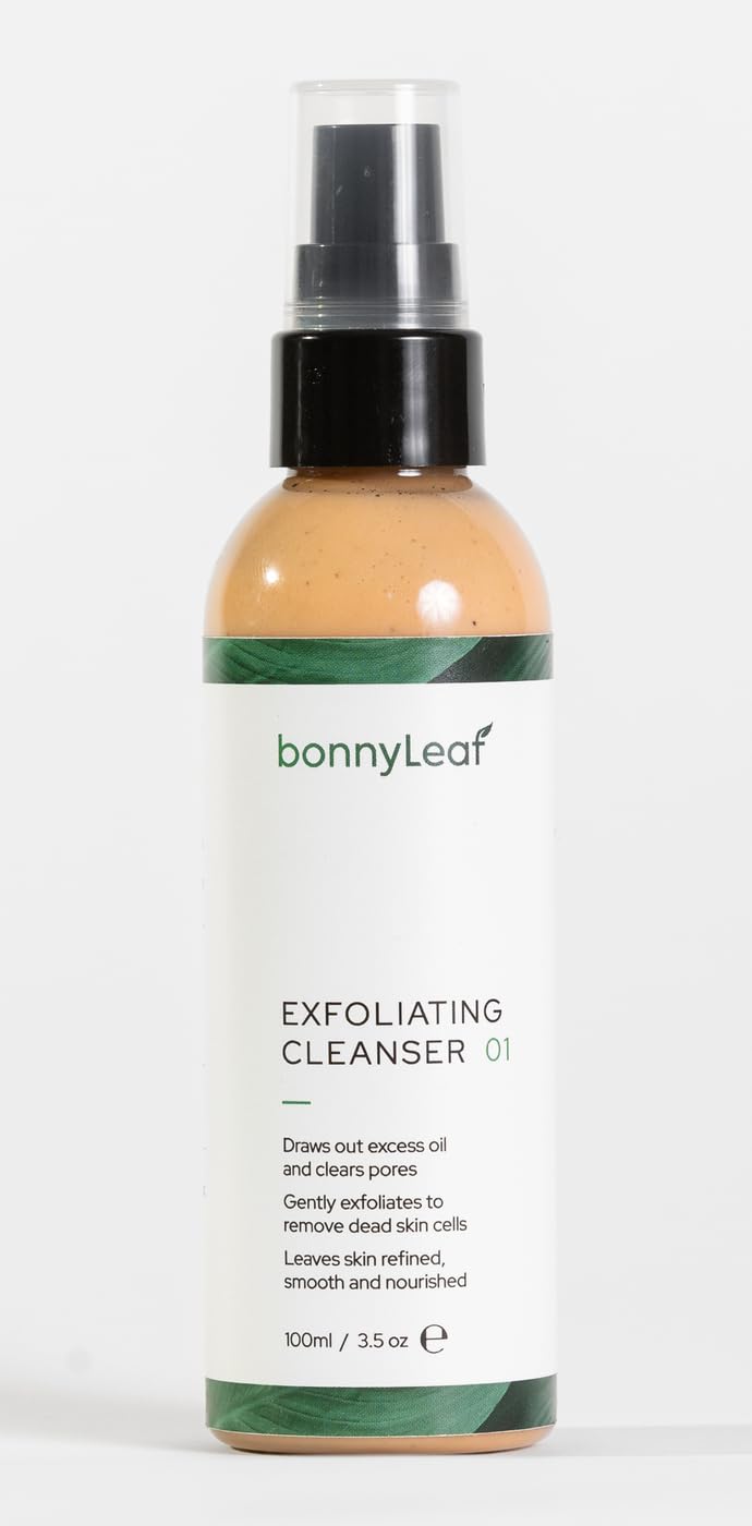 EXFOLIATING CLEANSER 01, Day/Night deep hydrating cleanser, Squalane and Vitamin E for Acne-prone skin, Large pores or oily skin, Removes Dead Skin Cells, 100ML, sustainable packaging