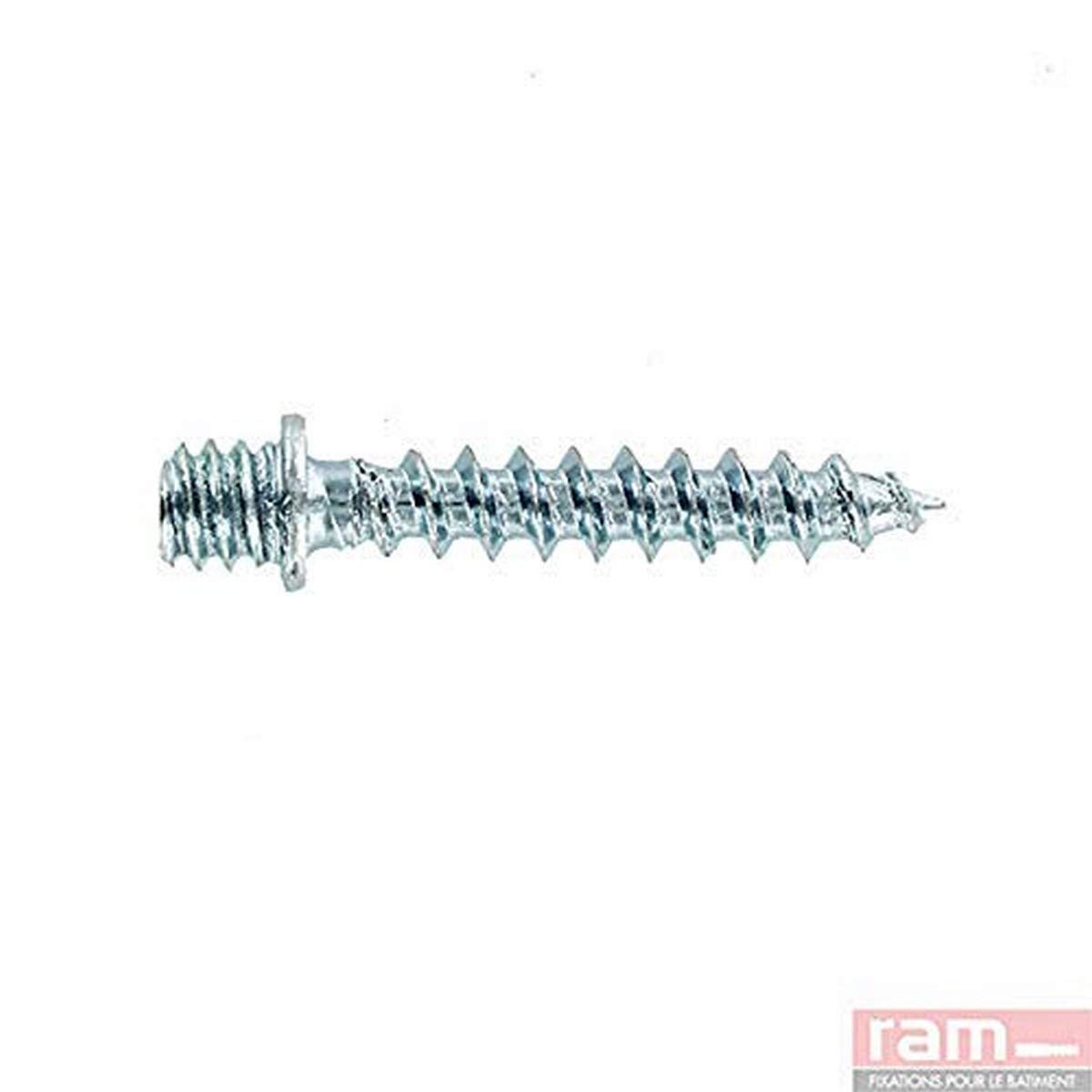 Zinc-Plated Steel Wood Screw Bracket, 40 mm, Silver, Box of 100