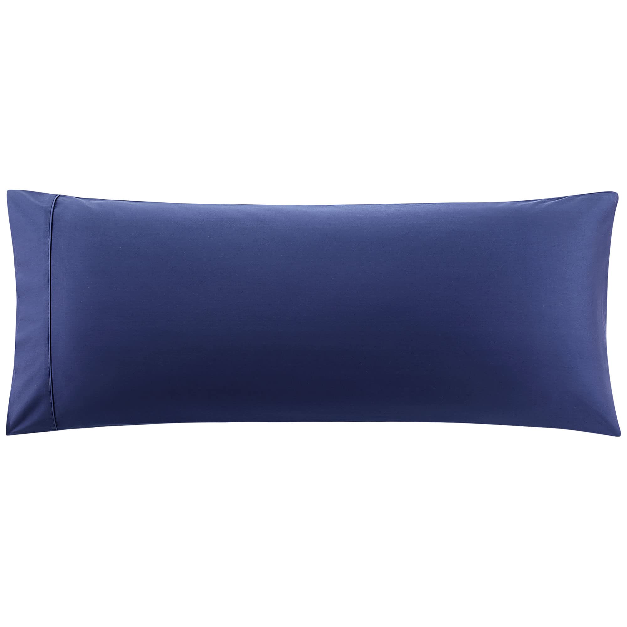 PiccoCasa Body Pillow Cover Super Soft Cotton Bolster Pillow Case for Full Body Pillow, 1PC Body Pillow Case with Envelope Closure for Adults Navy Blue 50x140cm (4.6ft.)
