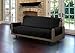 Linen Store Furniture Protector, Quilted Microfiber Machine Washable Sofa Cover with Tucks & Elastic Strap Perfect for Kids, Dogs, Pets (Black, Sofa)