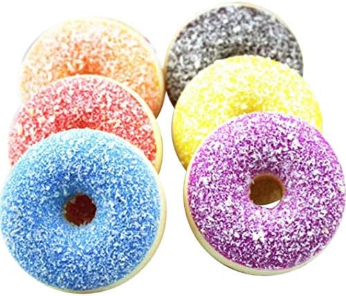 GABREBI_Toy Squishy Squeeze Stress Reliever Soft Random Colourful Doughnut Scented Slow Rising Toys Food Donut Cake Girls Adults