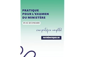Pratique- Examen du ministère 4e secondaire SN