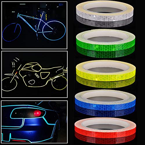 EVEDMOT Reflective Tapes 5 Colors Safety Reflective Warning Stickers