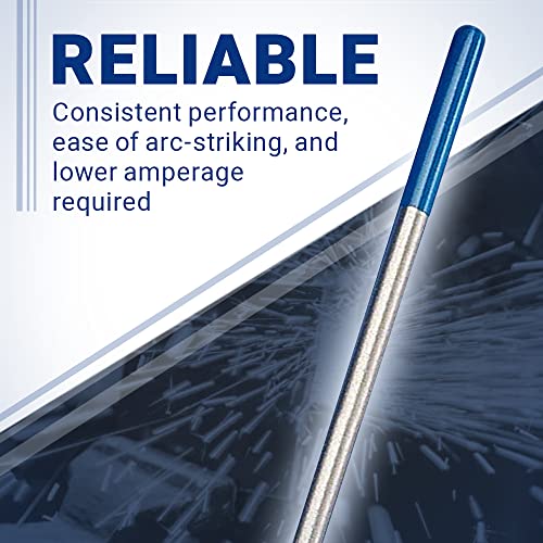 Midwest Tungsten Service TIG Welding Tungsten Electrodes 10Pack (Blue