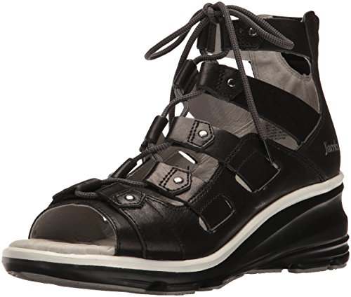 Jambu women s milano wedge sandal, black, 9.5 m us