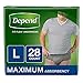 Depend FIT-Flex Incontinence Underwear for Men, Maximum Absorbency, L