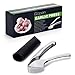 Garlic Press - Top Grade Stainless Steel for Effortless Pressing of Garlic Cloves, Ginger, Small Potato & More - Best Crushing and Mincing Kitchen Tool with Ergonomic Non-Slip Handle W/ BONUS Peeler