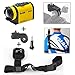 EEEKit 6 in 1 Travel Solution Kit for Kodak PixPro SP1/360,Shoulder Harness,Monopod Selfie Stick and Car Windshield/Bike Handlebar/Tripod/Wrist Mount