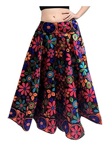 mira creation women's banglori satin skirt(mr11_multicolour_free size)