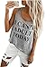Happyear Women's Vest Top I Can't Adult Today Funny Tank Tops-Gray L
