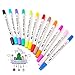 Dyvicl Watercolor Dual Brush Pens - 12 Colors Watercolor Markers with Fineliner 0.4 Markers Pen Set for Adult Coloring Books, Bullet Journal, Drawing, Highlighting, Sketching, Doodling, Lettering