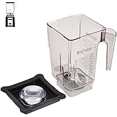 EastFune 90oz WildSide+ Jar for Blendtec Blenders, replace 570 575 625 650 725 759 800 825 885 etc, wide compatible with Clas